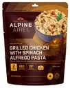 AlpineAire Freeze-Dried Meal Pouch, Grilled Chicken with Spinach Alfredo Pasta - Alpineaire