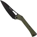 Ontario Knife Company Camp Plus Linerlock Folding Knife, Green - Ontario Knife Company