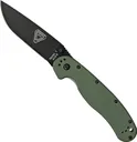 Ontario Knife Company RAT I Folding Knife, OD Green/Black - Ontario Knife Company