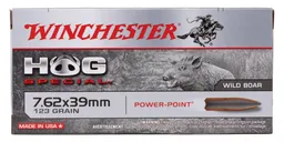 Winchester Hog Special Power Point 7.62x39mm 123gr PSP Ammo, 20Rds - Winchester