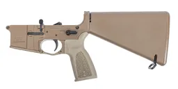 PSA Sabre-15 Forged Lower with Entry Stock and Sabre Grip, FDE - Palmetto State Armory