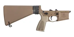 PSA Sabre-15 Forged Lower w/ Law Folder and Entry Stock, FDE - Palmetto State Armory