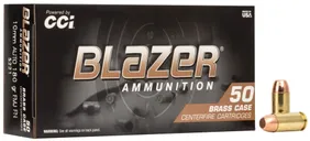 CCI Blazer Brass 180 gr FMJFN 10mm Ammo, 50/box - 5221 - CCI