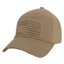 Rothco Hook Loop U.S. Flag Low Profile Cap - Coyote Brown - Rothco