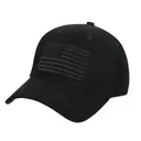 Rothco Hook Loop U.S. Flag Low Profile Cap - Black - Rothco