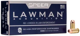 Speer Lawman Training 180 gr Total Metal Jacket .40 S&W Ammo, 50/box - 53652 - Speer