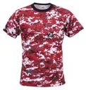 Rothco Digital Camo T-Shirt - Red Digital Camo, Small - Rothco