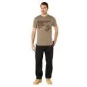 Rothco Usmc Eagle, Globe, Anchor Moisture Wicking T-Shirt - Ar 670-1 Coyote Brown, Large - Rothco