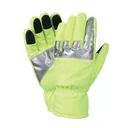 Rothco Safety Green Gloves With Reflective Tape - Small - Rothco