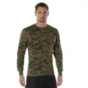 Rothco Long Sleeve Digital Camo T-Shirt - Woodland Digital Camo, 4X-Large - Rothco