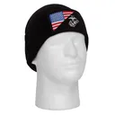 Rothco Usmc Eagle, Globe And Anchor - Us Flag Deluxe Fine Knit Watch Cap, Black - Rothco