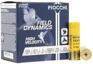 Fiocchi Field Dynamics High Velocity 20ga 2.75" 1oz #7.5 Shotshell Ammo, 25rds - 20HV75 - Fiocchi