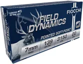 Fiocchi Shooting Dynamics 7mm Ammo 139 Grain PSP, 20rd - 7RMA - Fiocchi