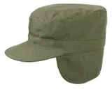 Rothco G.I. Type Combat Caps With Flaps - Olive Drab, Head Size 7 3-4 - Rothco