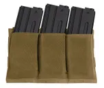 Rothco Lightweight 3 Mag Elastic Retention Pouch - Coyote Brown - Rothco