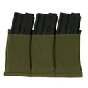 Rothco Lightweight 3 Mag Elastic Retention Pouch - Olive Drab - Rothco