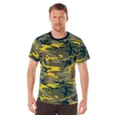 Rothco Camo T-Shirt - Stinger Yellow Camo, Small - Rothco
