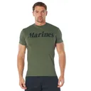 Rothco Olive Drab Military Physical Training T-Shirts - 3X-Large, Emblem Marines - Rothco
