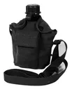 Rothco Vintage Canvas Carry-All Canteen Cover With Shoulder Strap - Black - Rothco