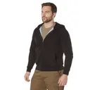 Rothco Thermal Lined Full-Zip Hoodie - Black, 4X-Large - Rothco
