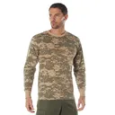 Rothco Long Sleeve Digital Camo T-Shirt - Acu Digital Camo, 4X-Large - Rothco