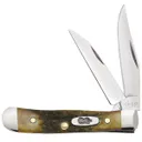 Case Genuine India Stag Tiny Trapper Folding Knife Clip Point/Spey - Case Knives