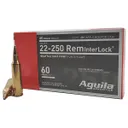 Aguila .22-250 Remington 60gr BTSP Rifle Ammo, 20Rds - Aguila Ammo