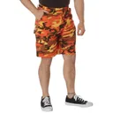 Rothco Colored Camo Bdu Shorts - Savage Orange Camo, X-Large - Rothco