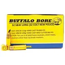 Buffalo Bore Colt New Police 32 S&W Long 115 grain Hard Cast Lead Flat Nose Pistol and Handgun Ammo, 20/Box - 10A/20 - Buffalo Bore