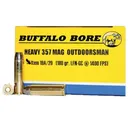Buffalo Bore Heavy Outdoorsman 357 Mag 180 grain Hard Cast Lead Flat Nose - Gas Checked Pistol and Handgun Ammo, 20/Box - 19A/20 - Buffalo Bore