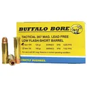 Buffalo Bore 357 Mag 125 grain Barnes XPB Lead-Free Short Barrel Low Flash Handgun Ammo, 20/Box - 19H/20 - Buffalo Bore
