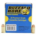 Buffalo Bore 45 ACP +P 185 grain Jacketed Hollow Point Pistol and Handgun Ammo, 20/Box - 45-185/20 - Buffalo Bore