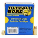 Buffalo Bore 45 ACP +P 230 grain Full Metal Jacket Flat Nose Pistol and Handgun Ammo, 20/Box - 45-230FMJ/20 - Buffalo Bore