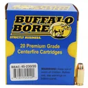 Buffalo Bore 45 ACP +P 230 grain Jacketed Hollow Point Pistol and Handgun Ammo, 20/Box - 45-230/20 - Buffalo Bore
