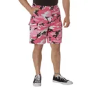Rothco Colored Camo Bdu Shorts - Pink Camo, X-Small - Rothco