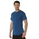 Rothco Solid Color T-Shirt With Cotton - Polyester Blend, Heather Blue, 3X-Large - Rothco