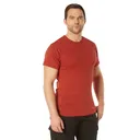 Rothco Solid Color T-Shirt With Cotton - Polyester Blend, Heather Red, 3X-Large - Rothco