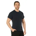 Rothco Solid Color T-Shirt With Cotton - Polyester Blend, Navy Blue, Medium - Rothco