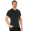Rothco Solid Color T-Shirt With Cotton - Polyester Blend, Black, 3X-Large - Rothco