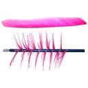 Trueflight Spiral Wrap Flu-Flu Feathers Pink RW 100 pk. - Trueflight