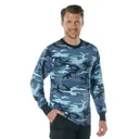 Rothco Long Sleeve Color Camo T-Shirt - Sky Blue Camo, 2X-Large - Rothco