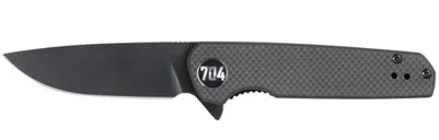 704 Gear Blitz EDC Compact 2.98" Folding Pocket Knife, Black - 704 Gear
