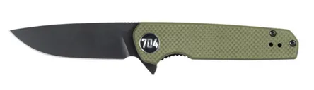 704 Gear Blitz EDC Compact 2.98" Folding Pocket Knife, Olive Drab Green - 704 Gear