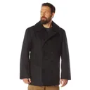 Rothco Wool Pea Coat - Black, 5X-Large - Rothco
