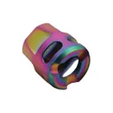 True Precision Y-Type Micro Compensator 1/2-28, Spectrum - Colorful Y-Type Compensator for Enhanced Firearm Performance - TP-YMICRO-S - True Precision