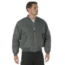 Rothco Enhanced Nylon Ma-1 Flight Jacket - Gunmetal Grey, 3X-Large - Rothco