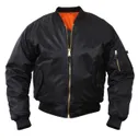 Rothco Kids Ma-1 Flight Jackets - Black, X-Large - Rothco