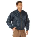 Rothco Ma-1 Flight Jacket - Navy Blue, 6X-Large - Rothco