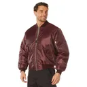 Rothco Ma-1 Flight Jacket - Maroon, 4X-Large - Rothco