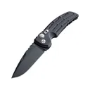 Hogue EX-A01 Folding Knife Drop Point Black - Tactical, for Everyday Carry - 34110 - Hogue
